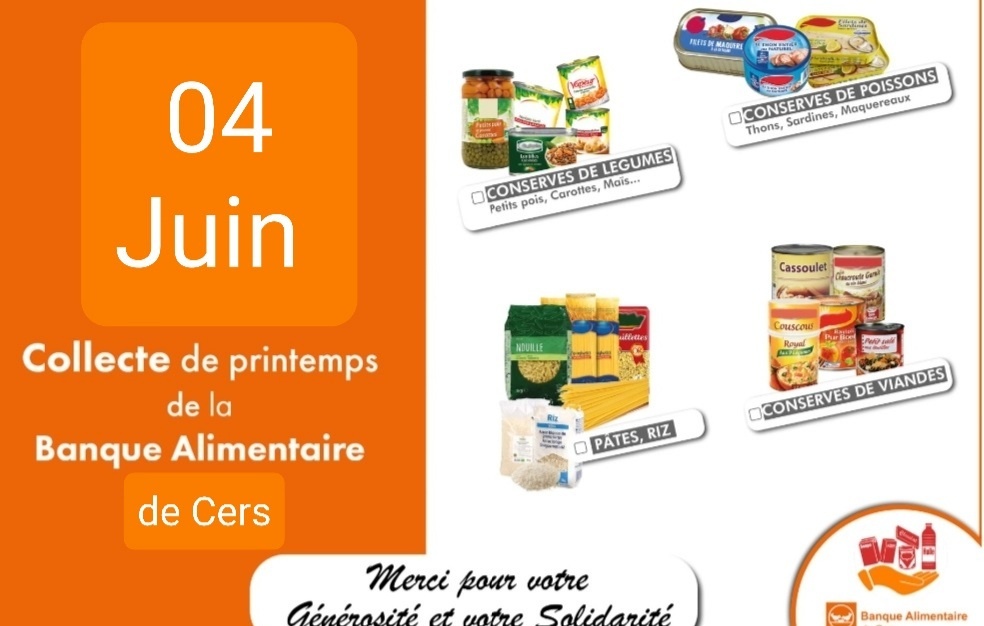 Lire la suite à propos de l’article Collecte nationale pour la banque alimentaire : 4 juin 2021