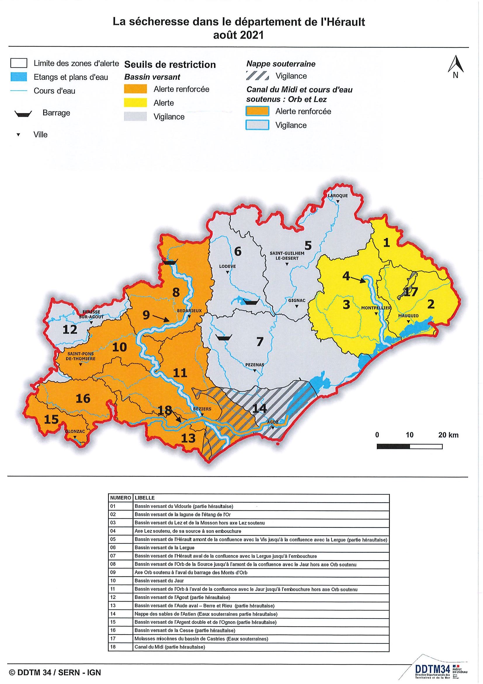 You are currently viewing Alerte sécheresse renforcée dans l’Hérault août 2021