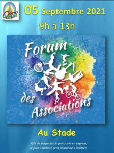 Lire la suite à propos de l’article Forum des associations le 5 septembre au stade