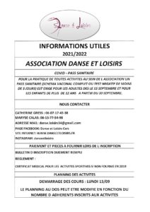 Lire la suite à propos de l’article Danse et Loisirs : les cours ont repris