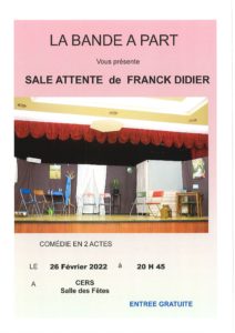 Lire la suite à propos de l’article Théâtre à la salle des fêtes le 26 février