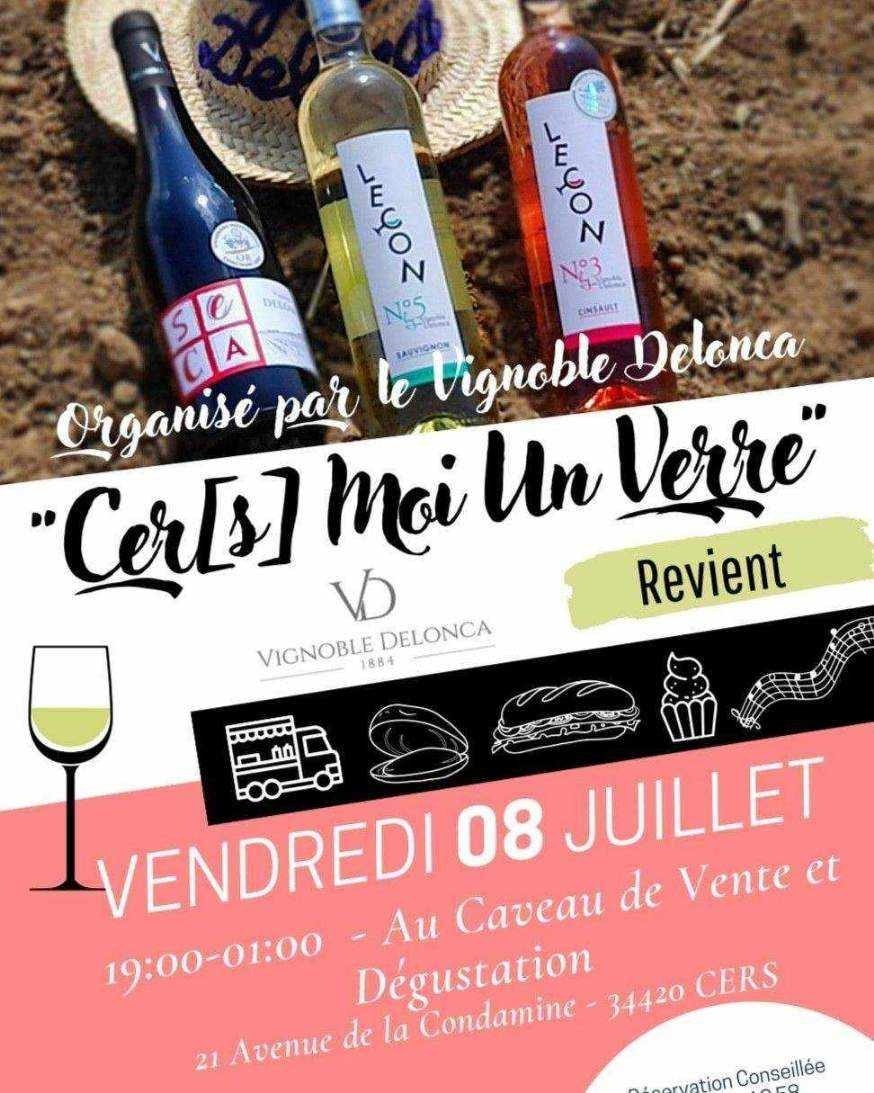 Lire la suite à propos de l’article Cers(s) moi un verre au vignoble Delonca : 8 juillet