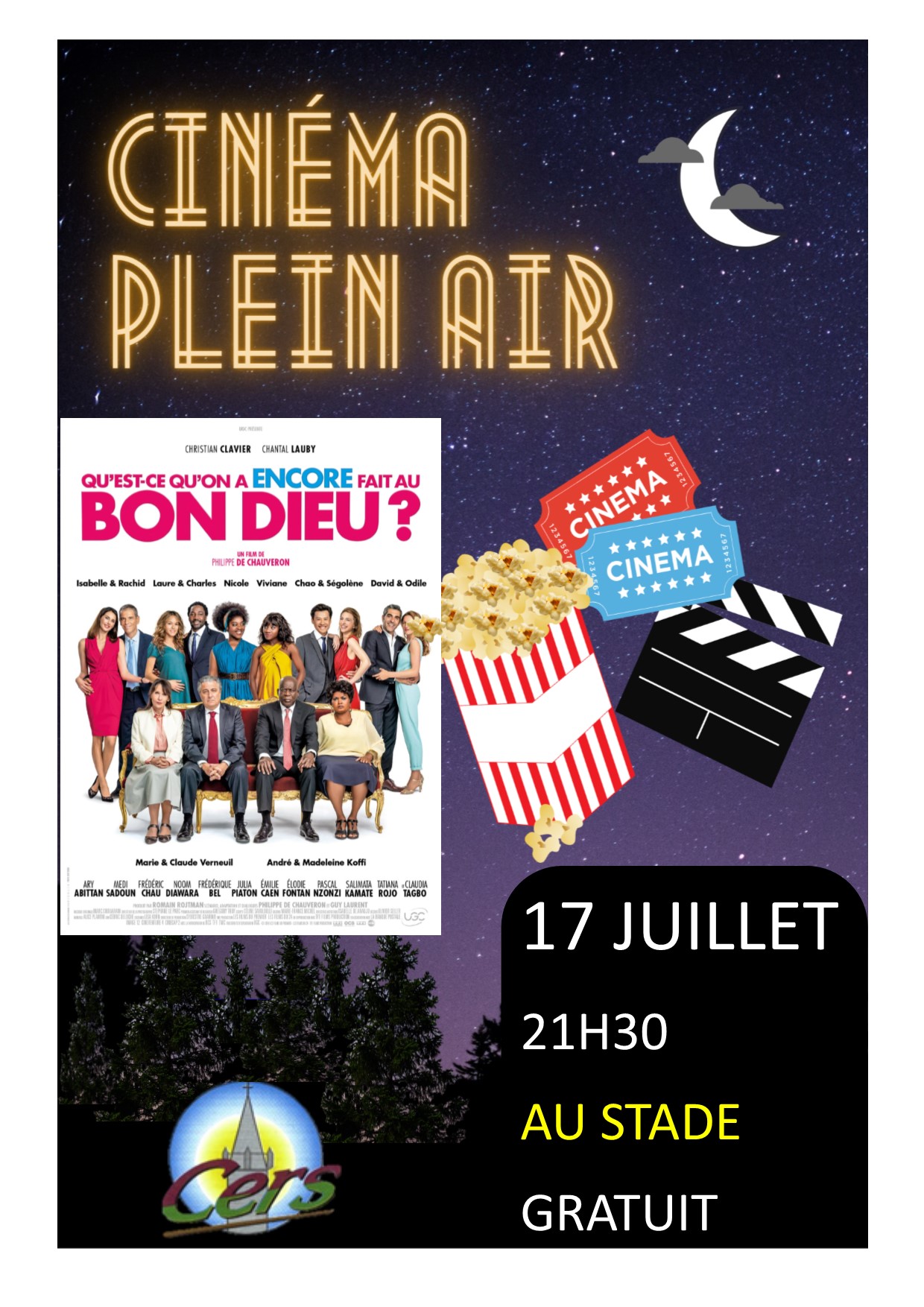 You are currently viewing Cinéma de plein air au stade le 17 juillet