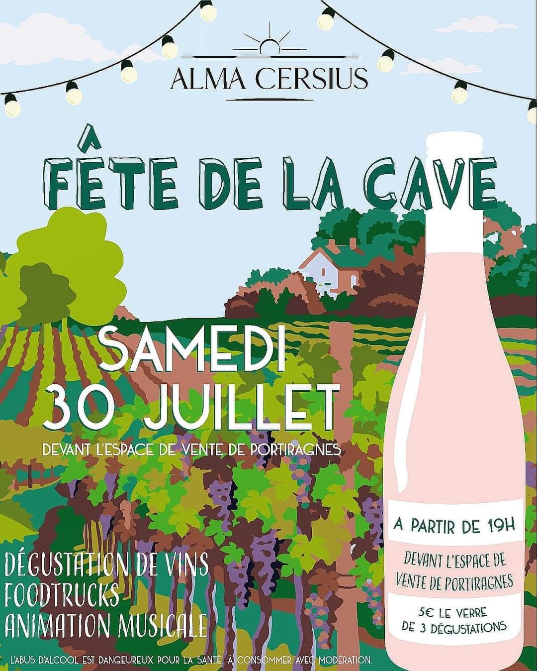 Lire la suite à propos de l’article Fête de la cave Alma Cersius le 30 juillet