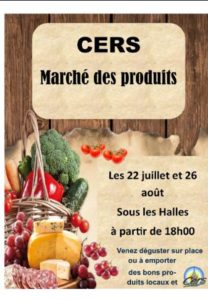 Lire la suite à propos de l’article Marché des produits du terroir le 22 juillet