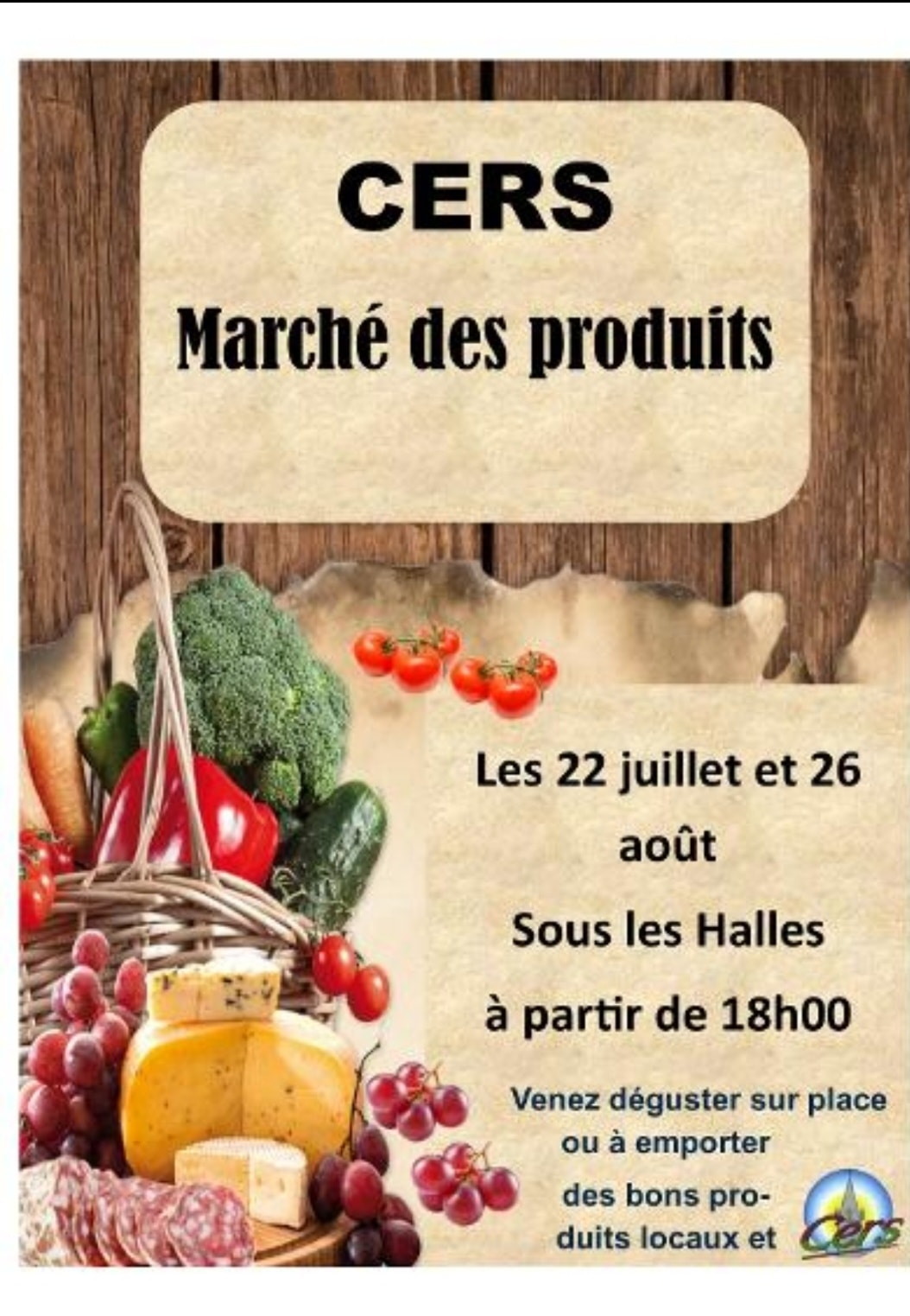 You are currently viewing Marché des produits du terroir le 22 juillet