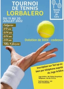 Lire la suite à propos de l’article Tennis : tournoi Lorbalero