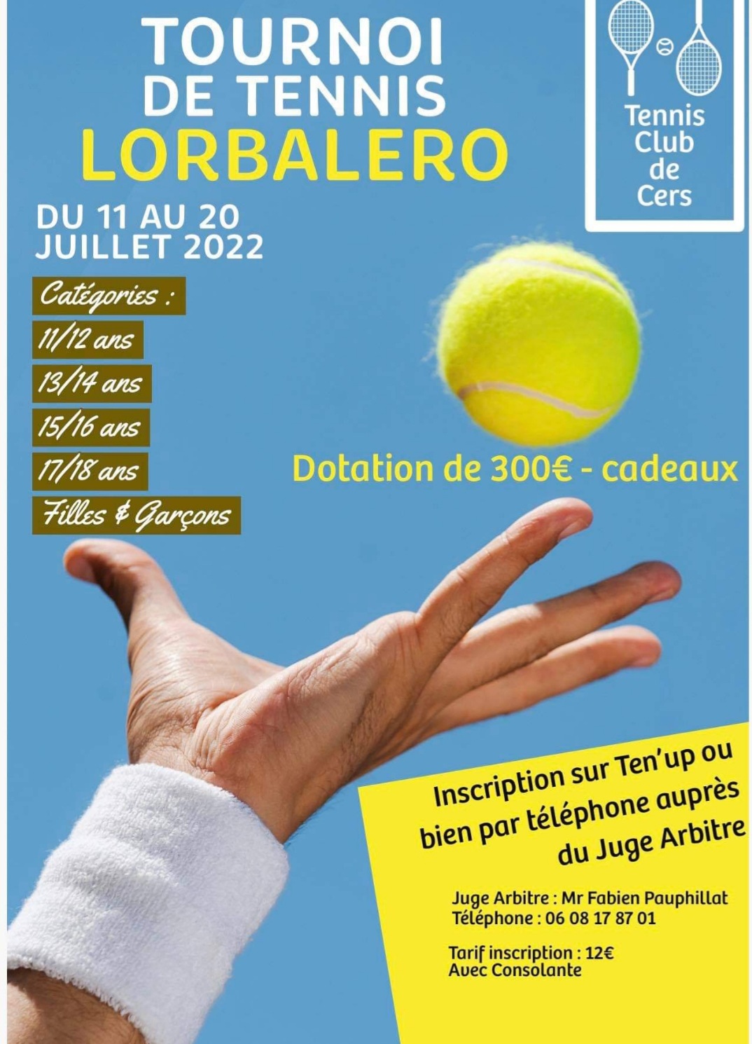 You are currently viewing Tennis : tournoi Lorbalero