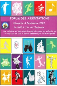 Lire la suite à propos de l’article Forum des associations : 4 septembre sur l’Esplanade