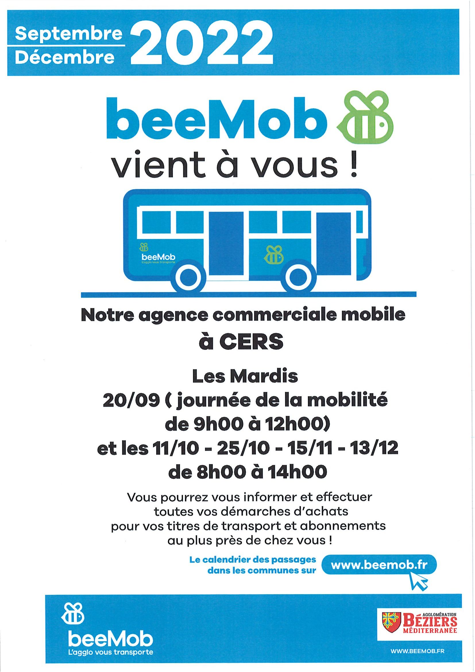 You are currently viewing beeMob : prochains rendez-vous à Cers sous les Halles