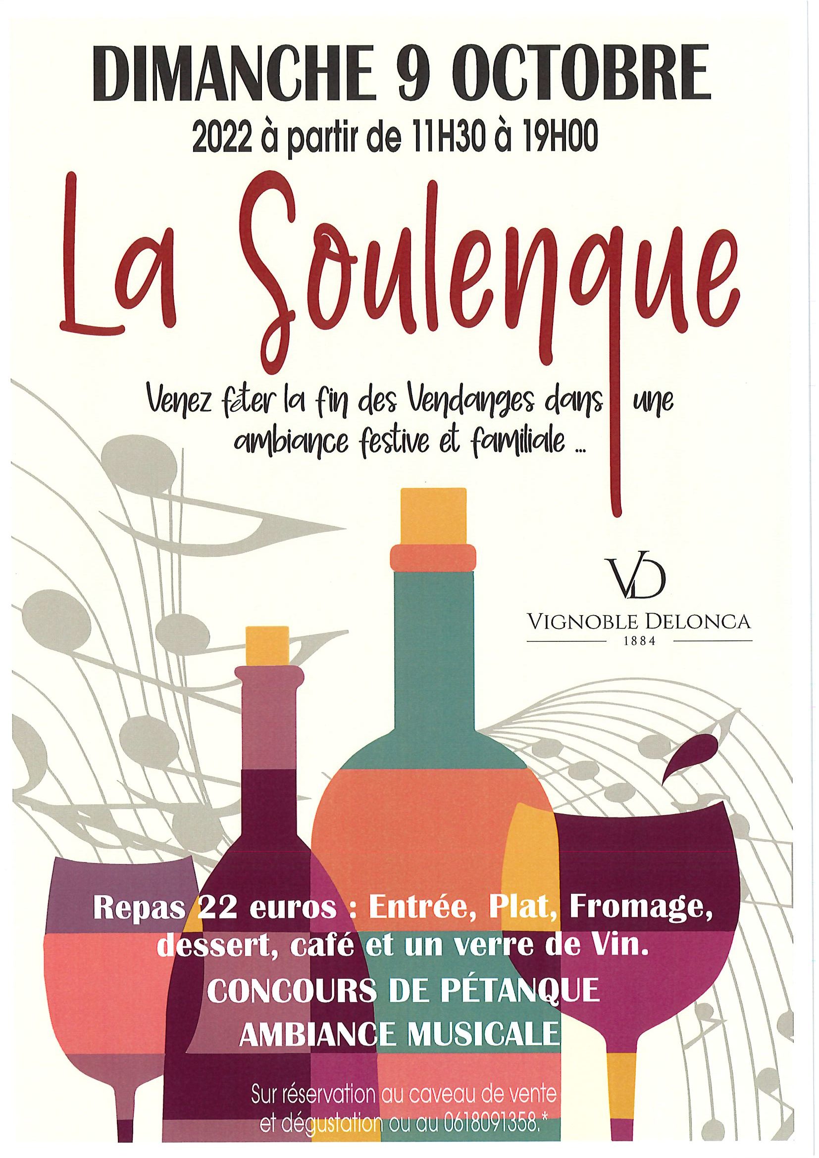 Lire la suite à propos de l’article La Soulenque au vignoble Delonca : dimanche 9 octobre
