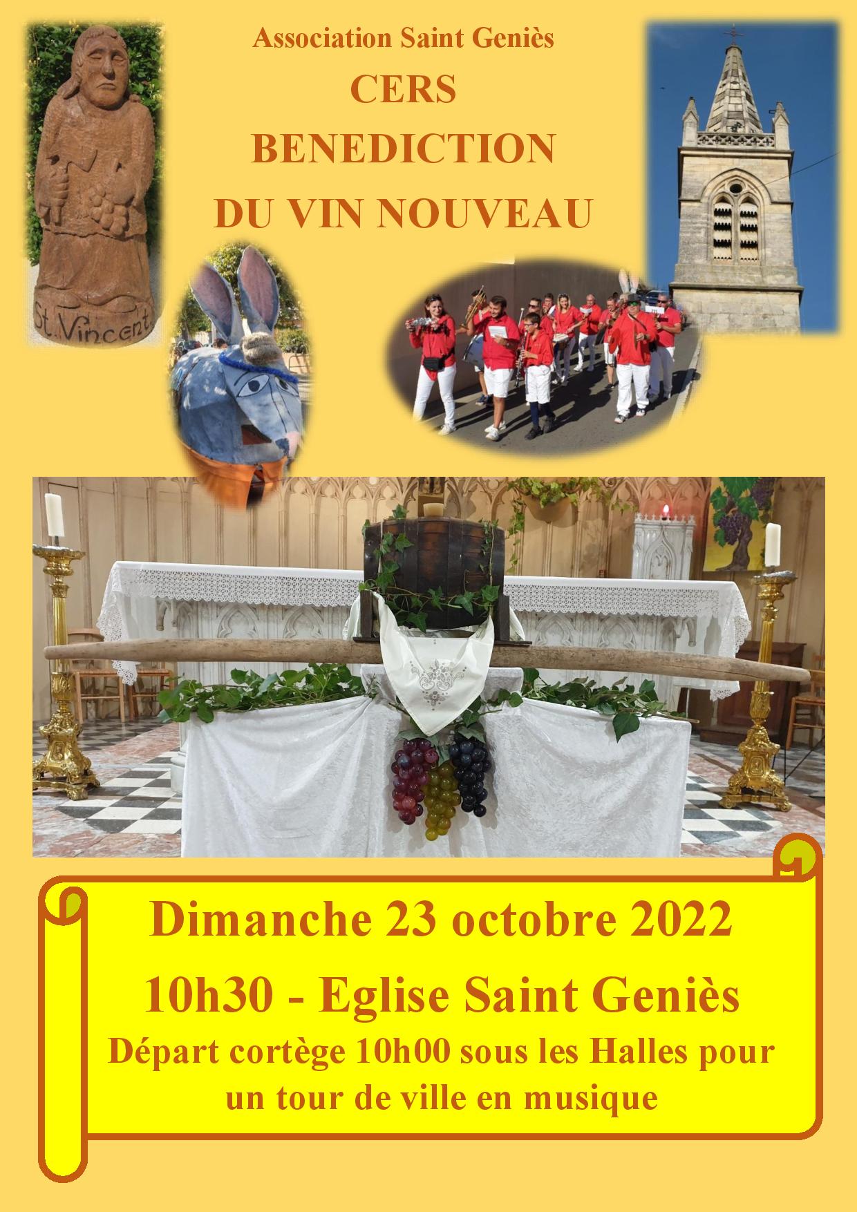 You are currently viewing Association Saint Geniès : bénédiction du vin nouveau le 23 octobre