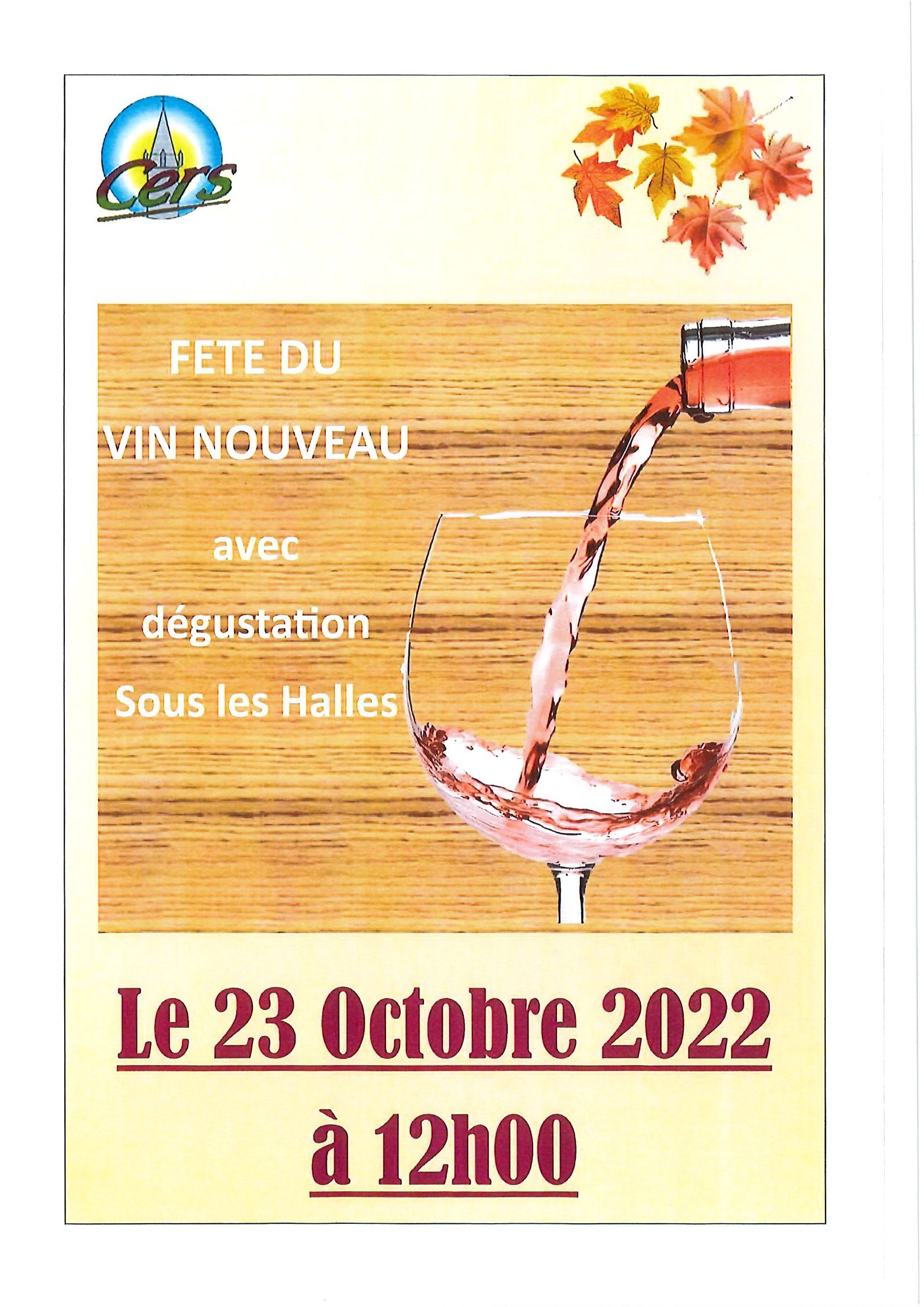 Lire la suite à propos de l’article Fête du vin nouveau : 23 octobre à 12h