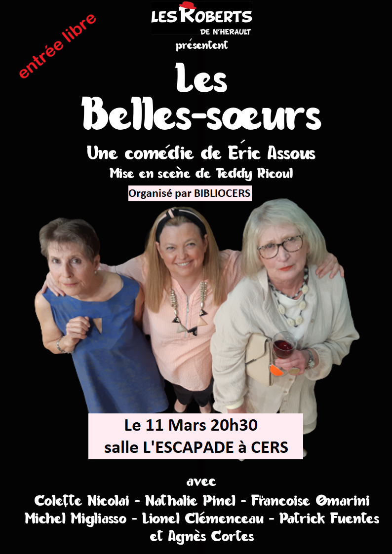 Lire la suite à propos de l’article Théâtre à l’Escapade le 11 mars : les belles-sœurs