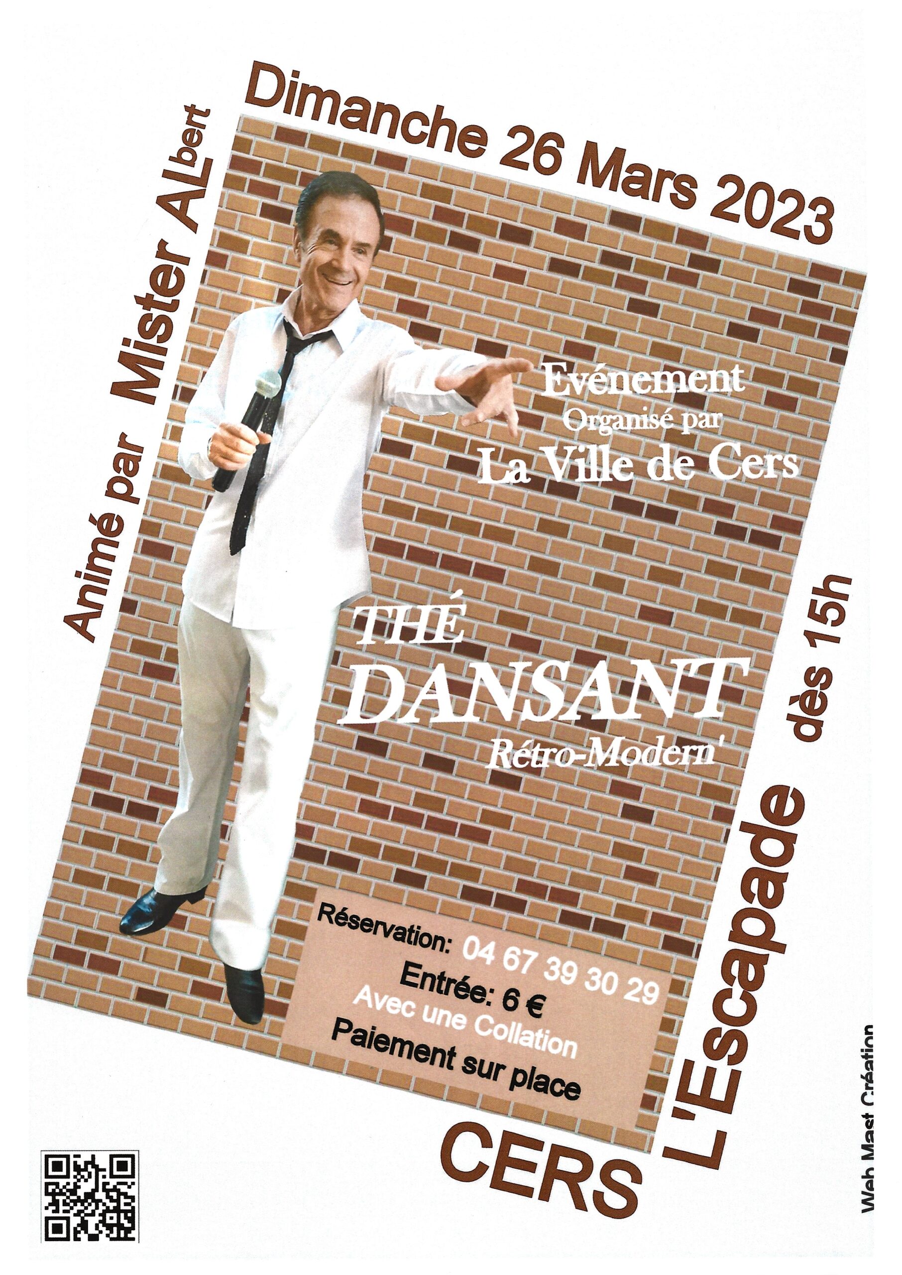 You are currently viewing Thé dansant le 26 mars à l’Escapade