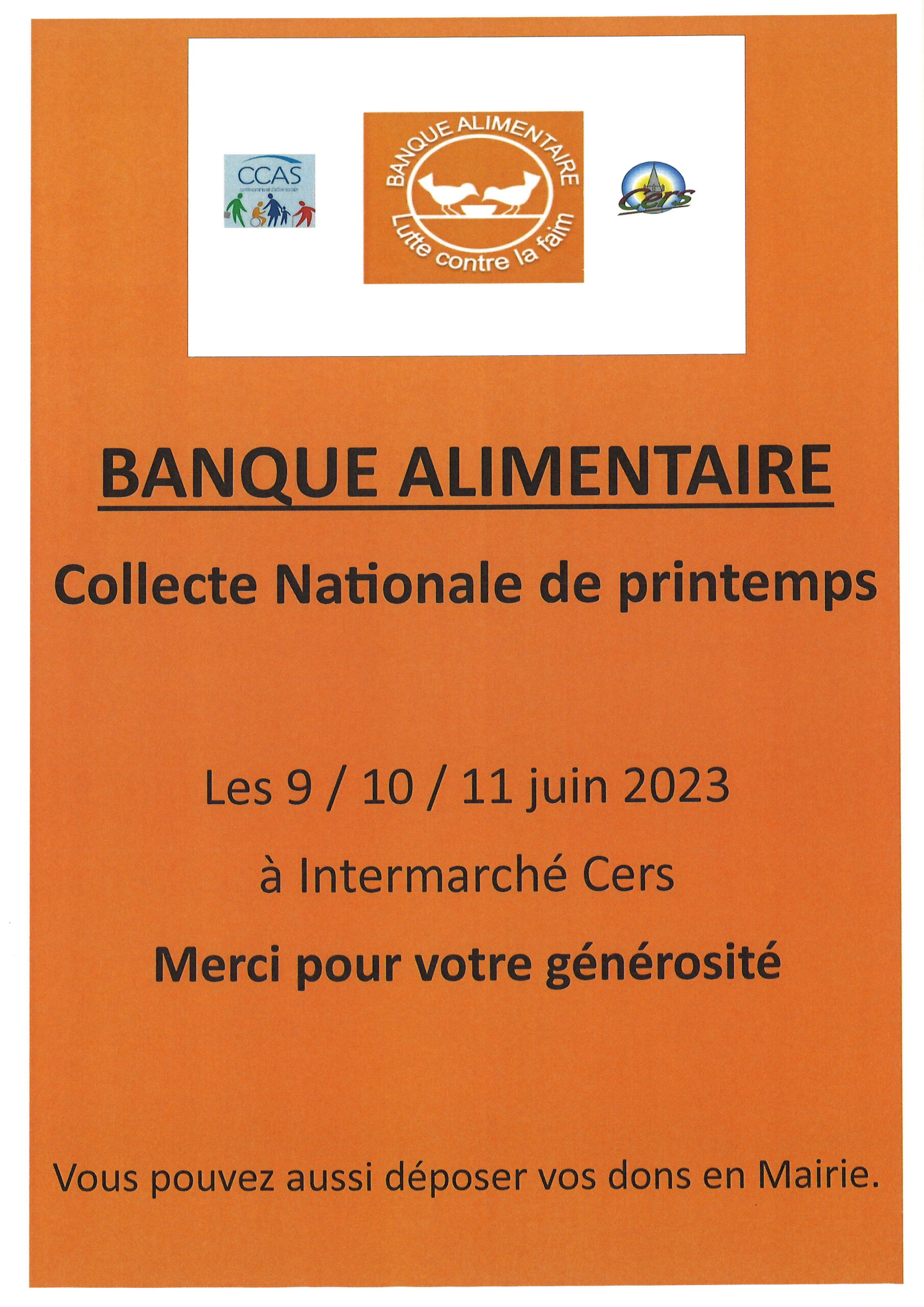 You are currently viewing Banque alimentaire : collecte du 9 au 11 juin 2023