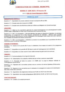 Lire la suite à propos de l’article Conseil municipal : 27 juin 2023