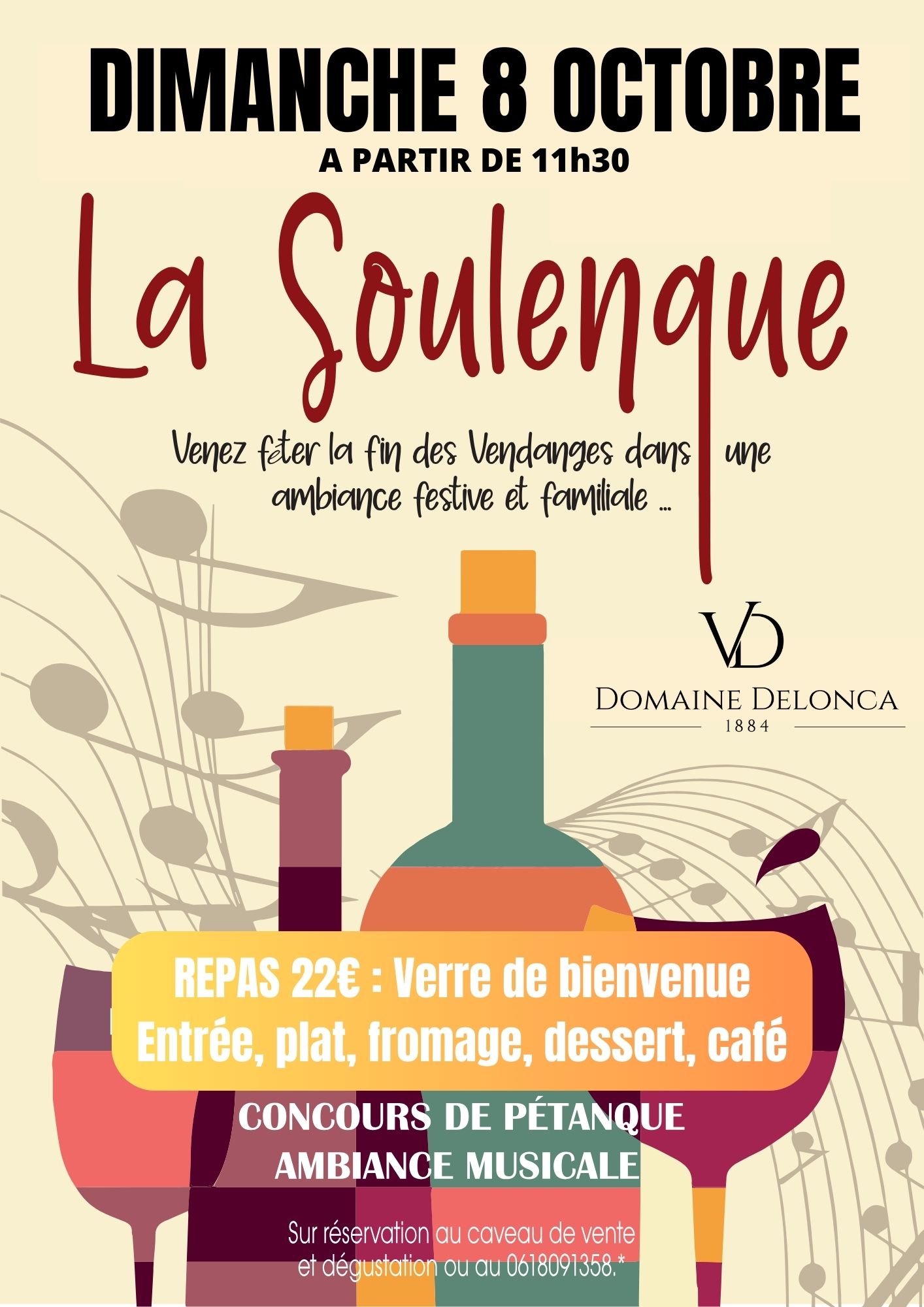 You are currently viewing Domaine Delonca : Soulenque le 8 octobre à partir de 11h30
