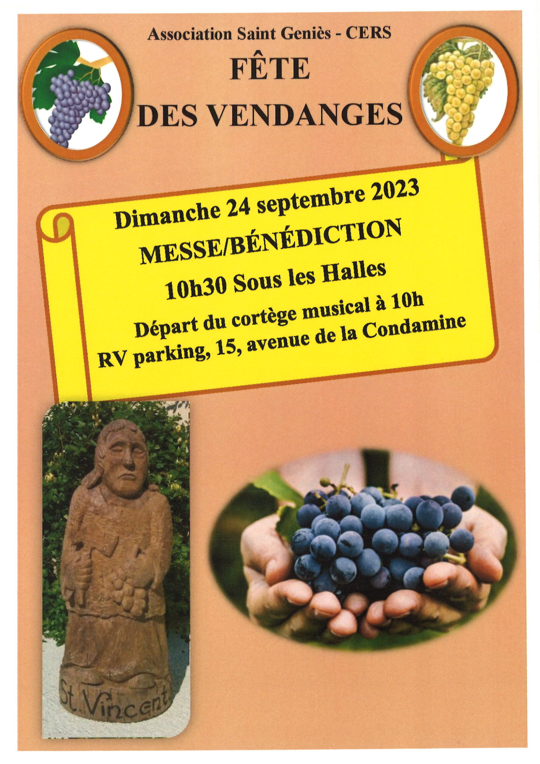 Lire la suite à propos de l’article Saint Geniès : messe de la fête des vendanges le 24 septembre