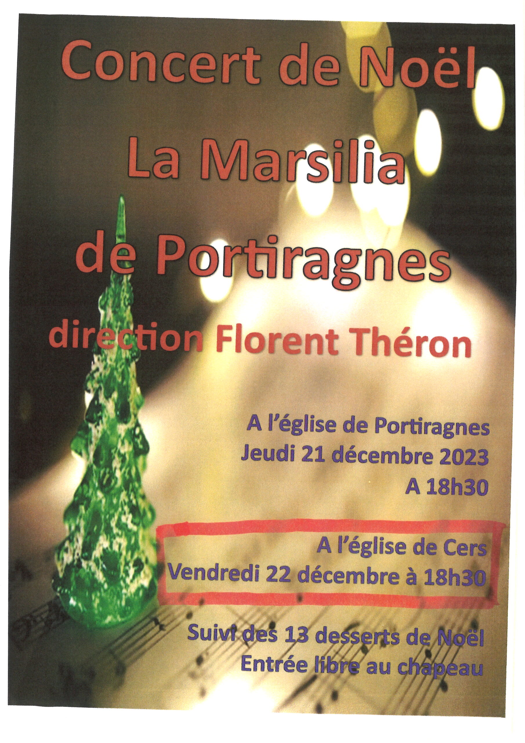 Lire la suite à propos de l’article Concert de Noël de la Marsilia le 22 décembre 2023