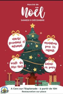 Lire la suite à propos de l’article Marché de Noël 9 décembre 2023