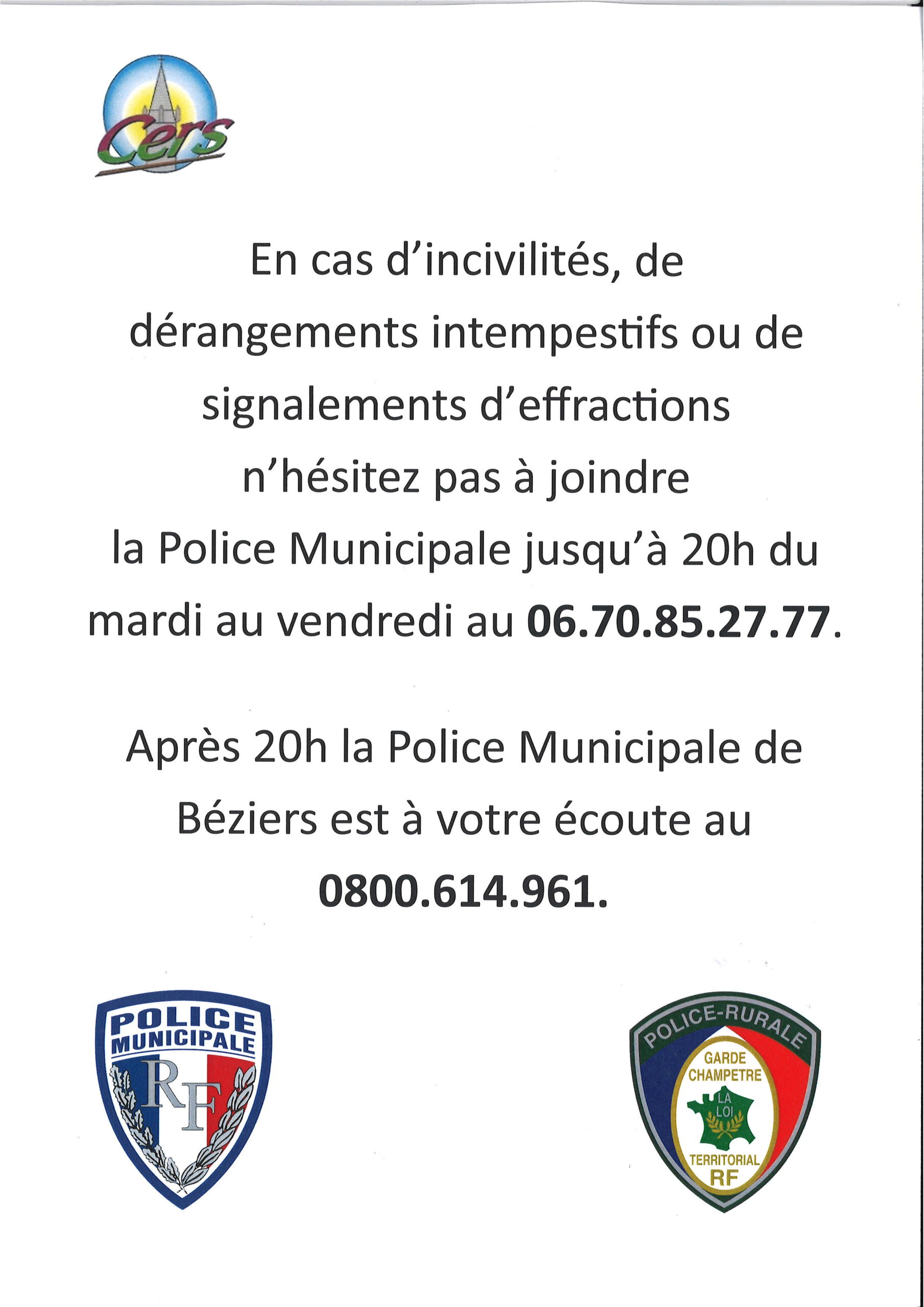You are currently viewing Rappel présence Police Municipale