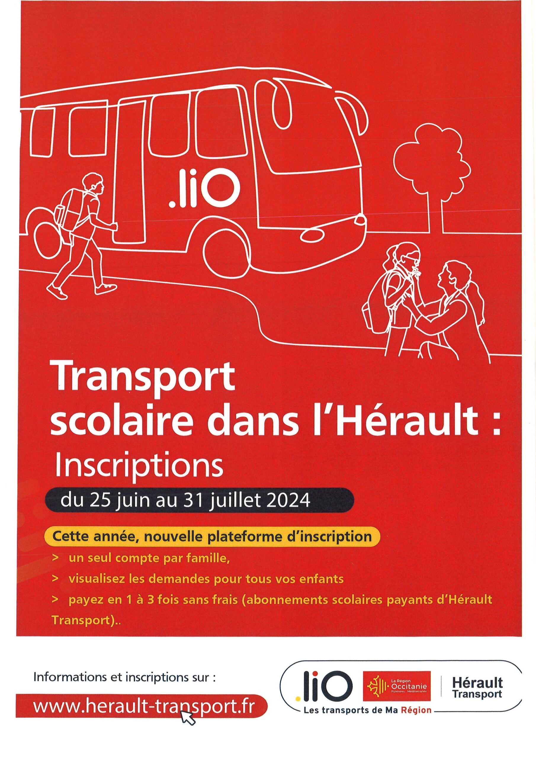 Lire la suite à propos de l’article Transport scolaire : inscriptions à Hérault transport