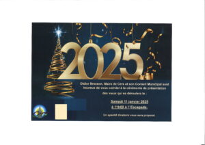 Lire la suite à propos de l’article Didier Bresson et son Conseil Municipal vous convient aux voeux le 11 janvier 2025.