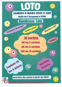 Lire la suite à propos de l’article Loto ICI 08/03/2025