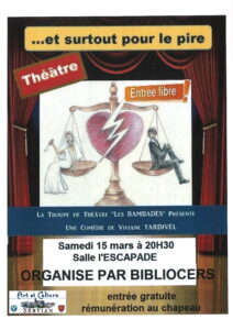 Lire la suite à propos de l’article Soirée théâtre avec Bibliocers à l’Escapade