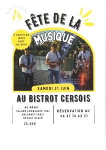 Lire la suite à propos de l’article Fête de la musique au Bistrot Cersois
