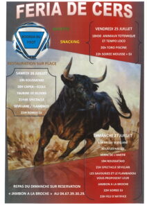 Feria de Cers du 25 au 27 juillet – PROGRAMME