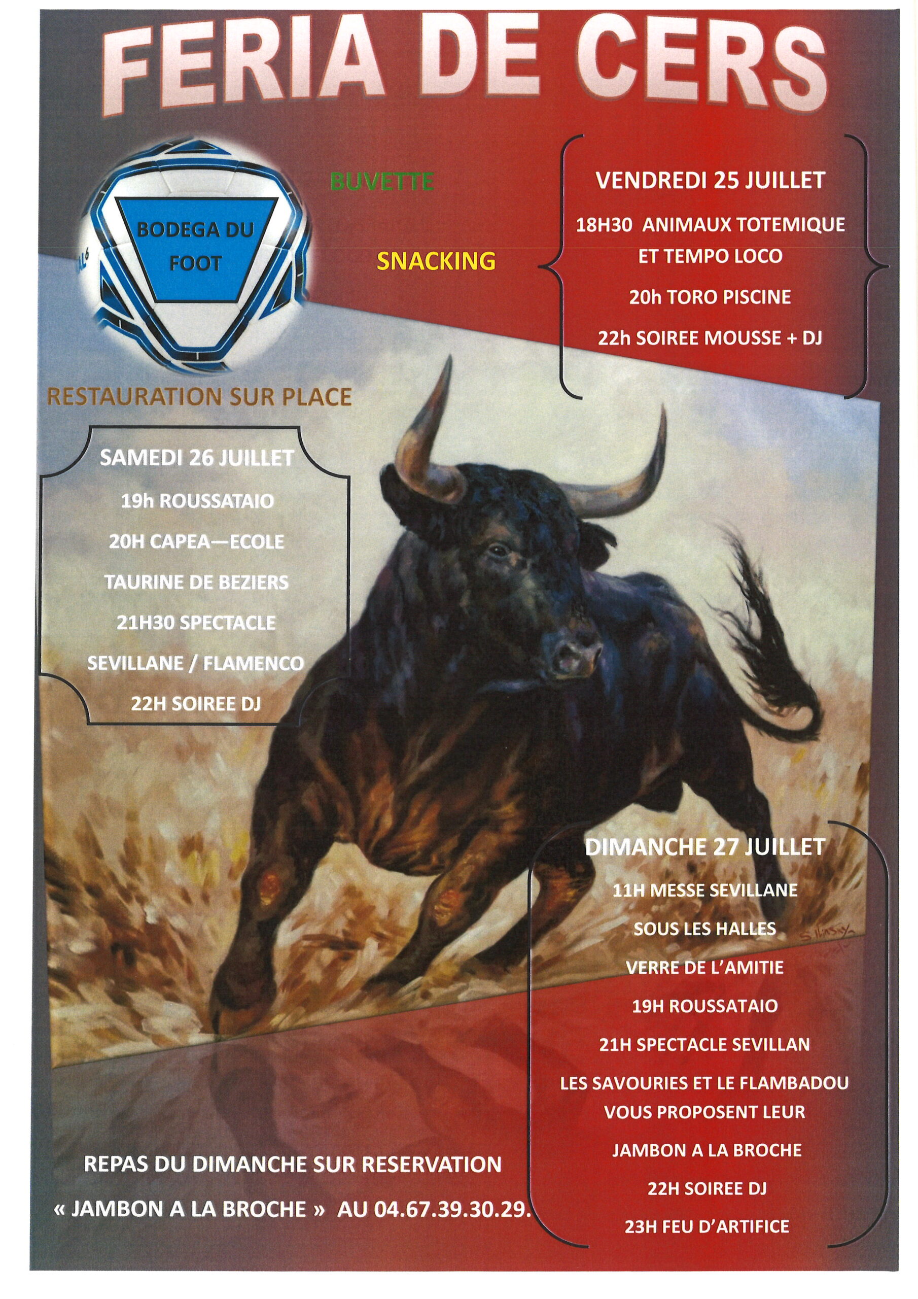 Lire la suite à propos de l’article Feria de Cers du 25 au 27 juillet – PROGRAMME