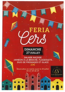 Feria de Cers du 25 au 27 juillet – JAMBON A LA BROCHE