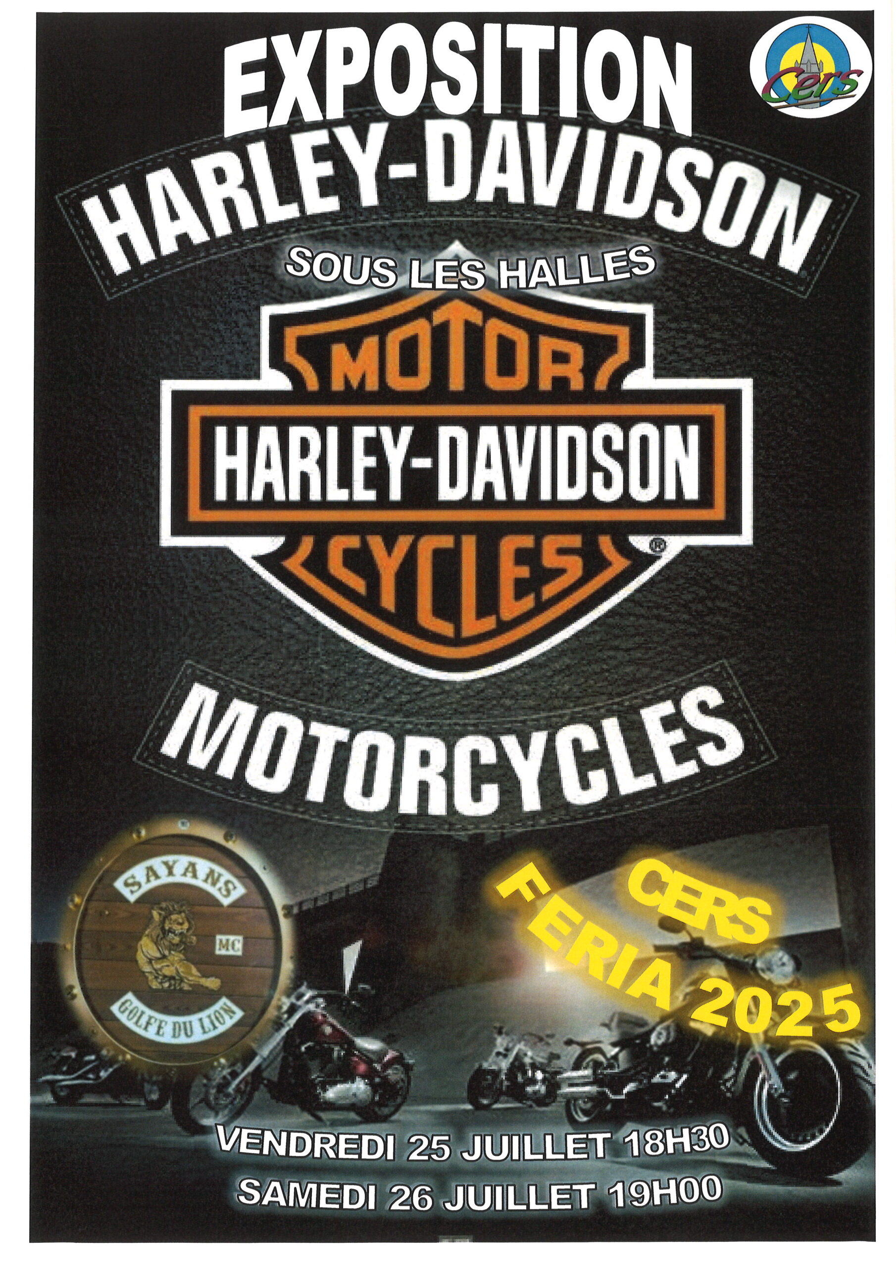You are currently viewing Feria de Cers du 25 au 27 juillet – DEFILE HARLEY DAVIDSON
