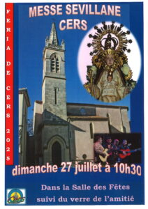 Feria de Cers du 25 au 27 juillet – MESSE SEVILLANE