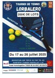 Tournoi de tennis du 17 au 26 juillet 2025