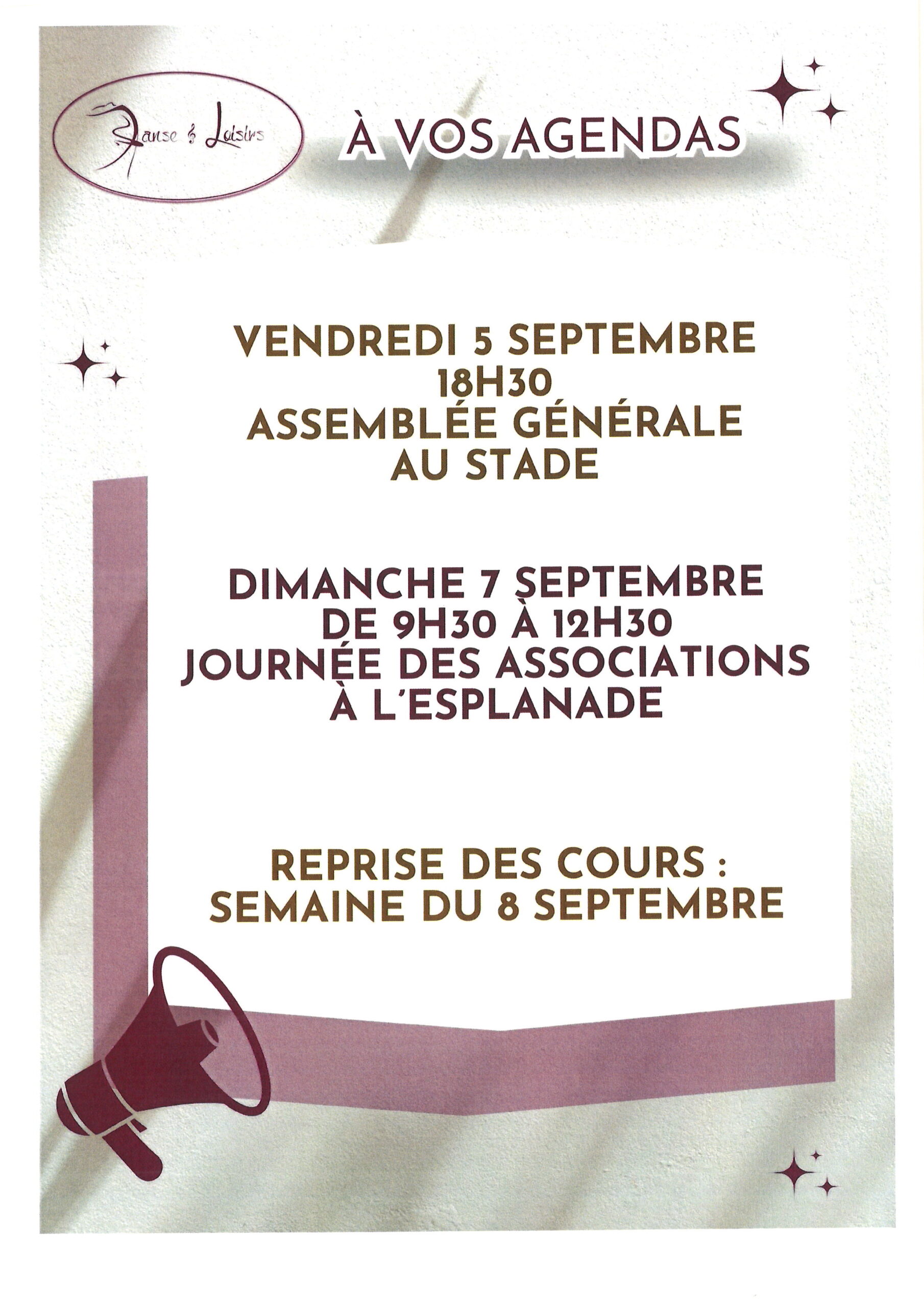 You are currently viewing Danse et Loisirs programme rentrée 2025