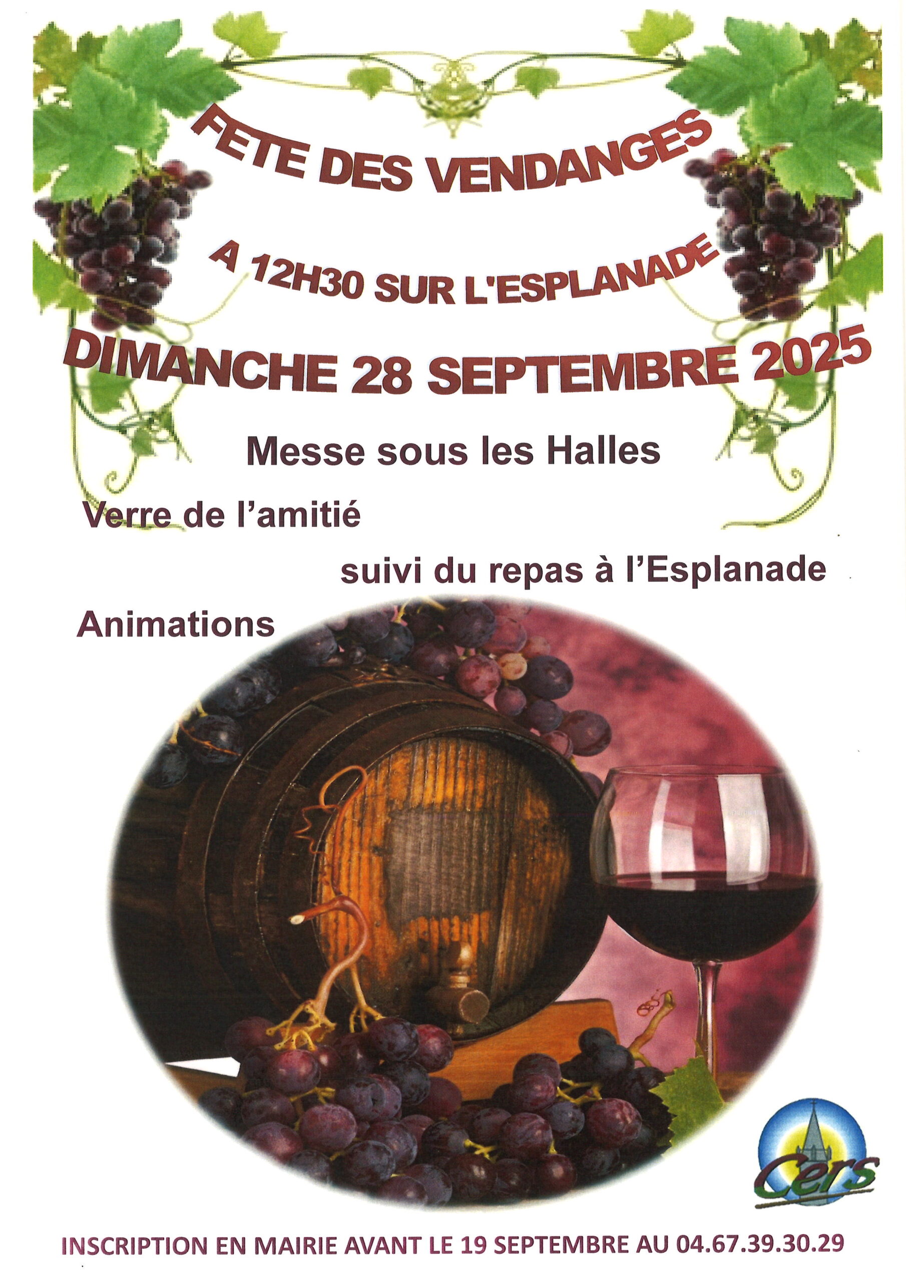 You are currently viewing Fête des vendanges le 28 septembre 2025