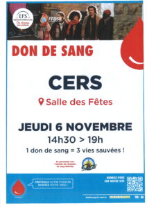 Lire la suite à propos de l’article Collecte DON DU SANG