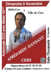 Thé dansant 9 novembre 2025