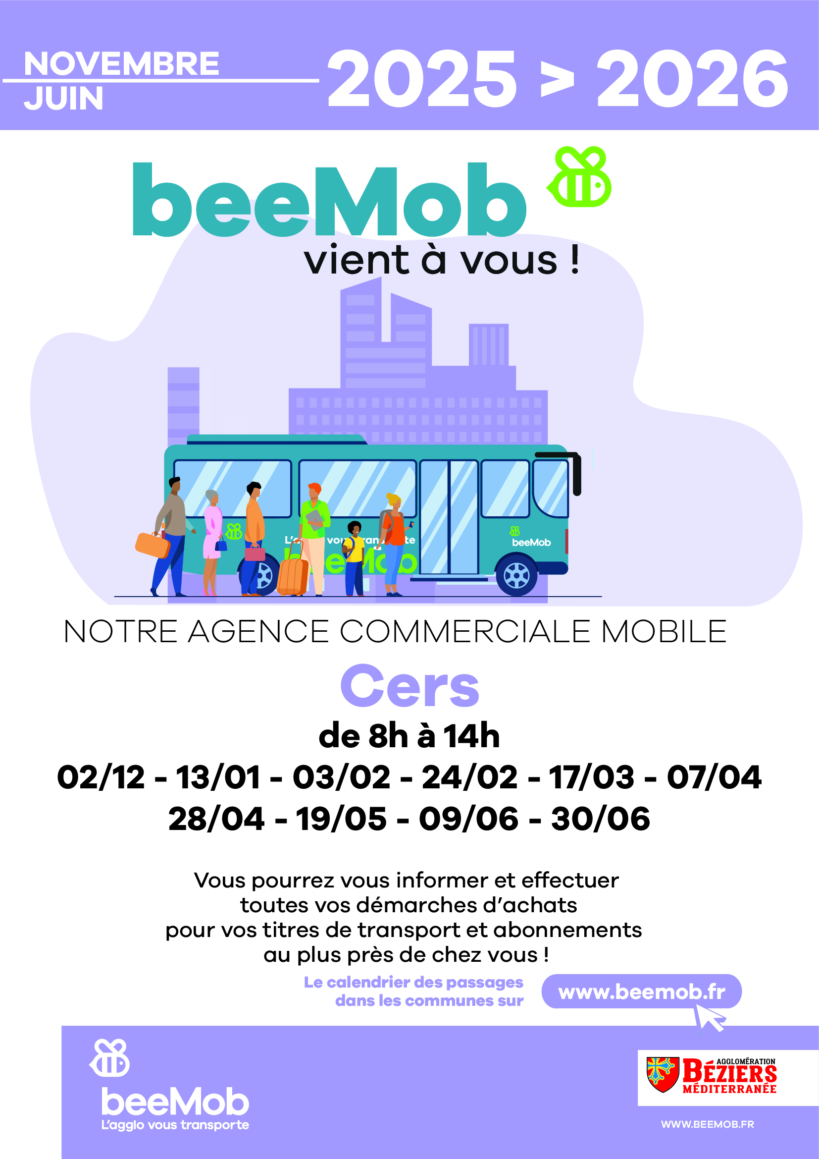 Lire la suite à propos de l’article beeMob de novembre 2025 à juin 2026 sous les Halles